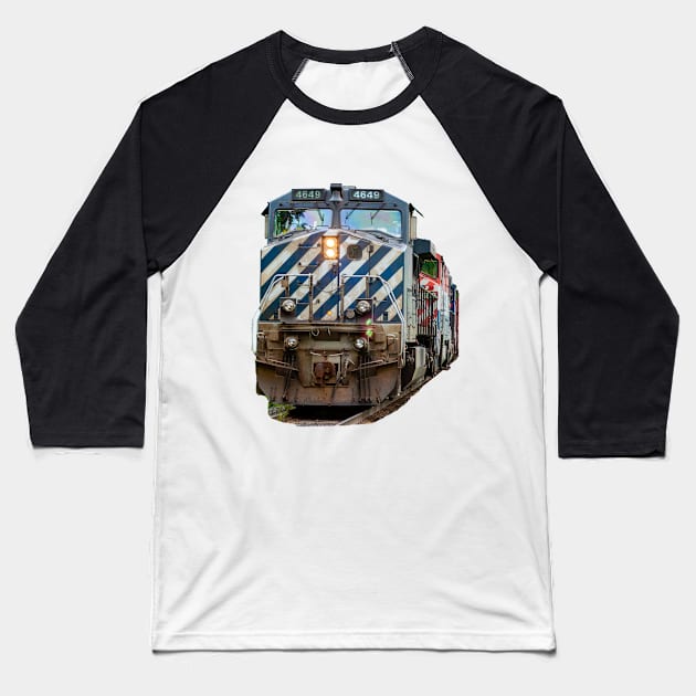 Canadian Locomotive Baseball T-Shirt by dalyndigaital2@gmail.com